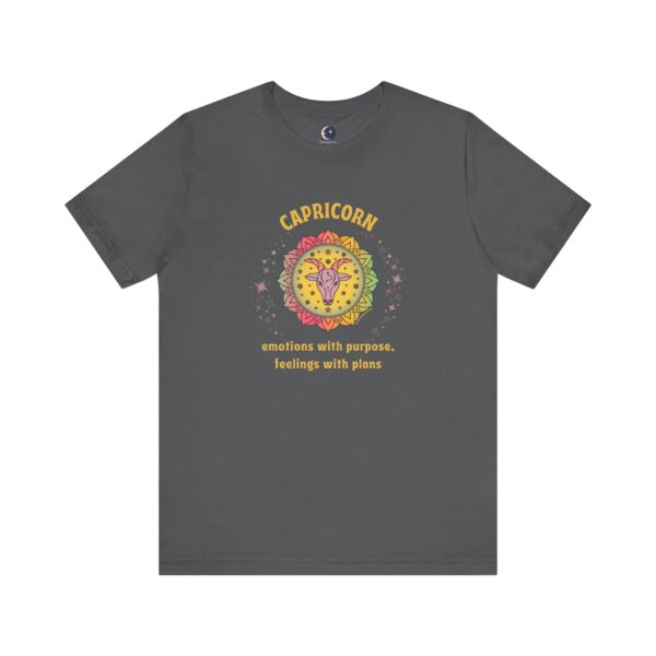 Capricorn T-Shirt – Emotions with Purpose, Feelings with Plans | Astrology Zodiac Sign Tee - Image 5