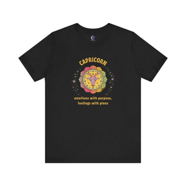 Capricorn T-Shirt – Emotions with Purpose, Feelings with Plans | Astrology Zodiac Sign Tee