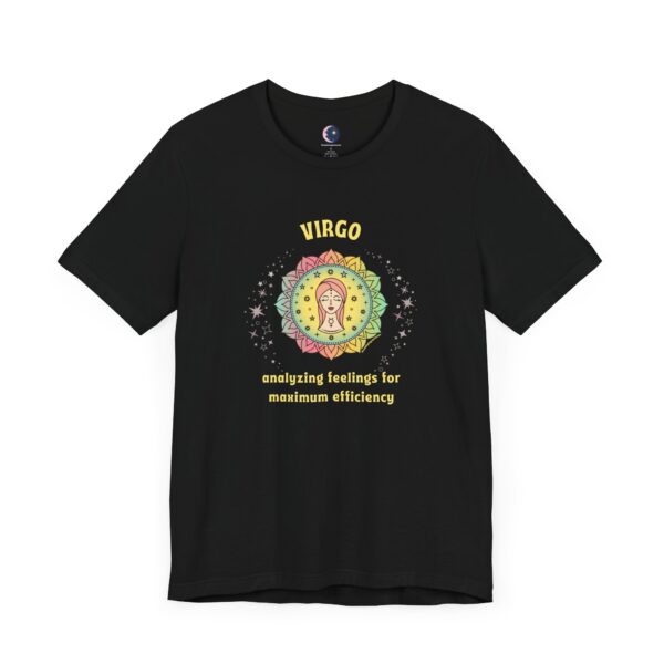 Virgo T-Shirt – Analyzing Feelings for Maximum Efficiency | Astrology Zodiac Sign Tee - Image 2