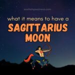 Sagittarius Moon astrology illustration featuring a centaur archer against a starry night sky, representing the freedom-seeking and philosophical nature of Sagittarius Moon placement.
